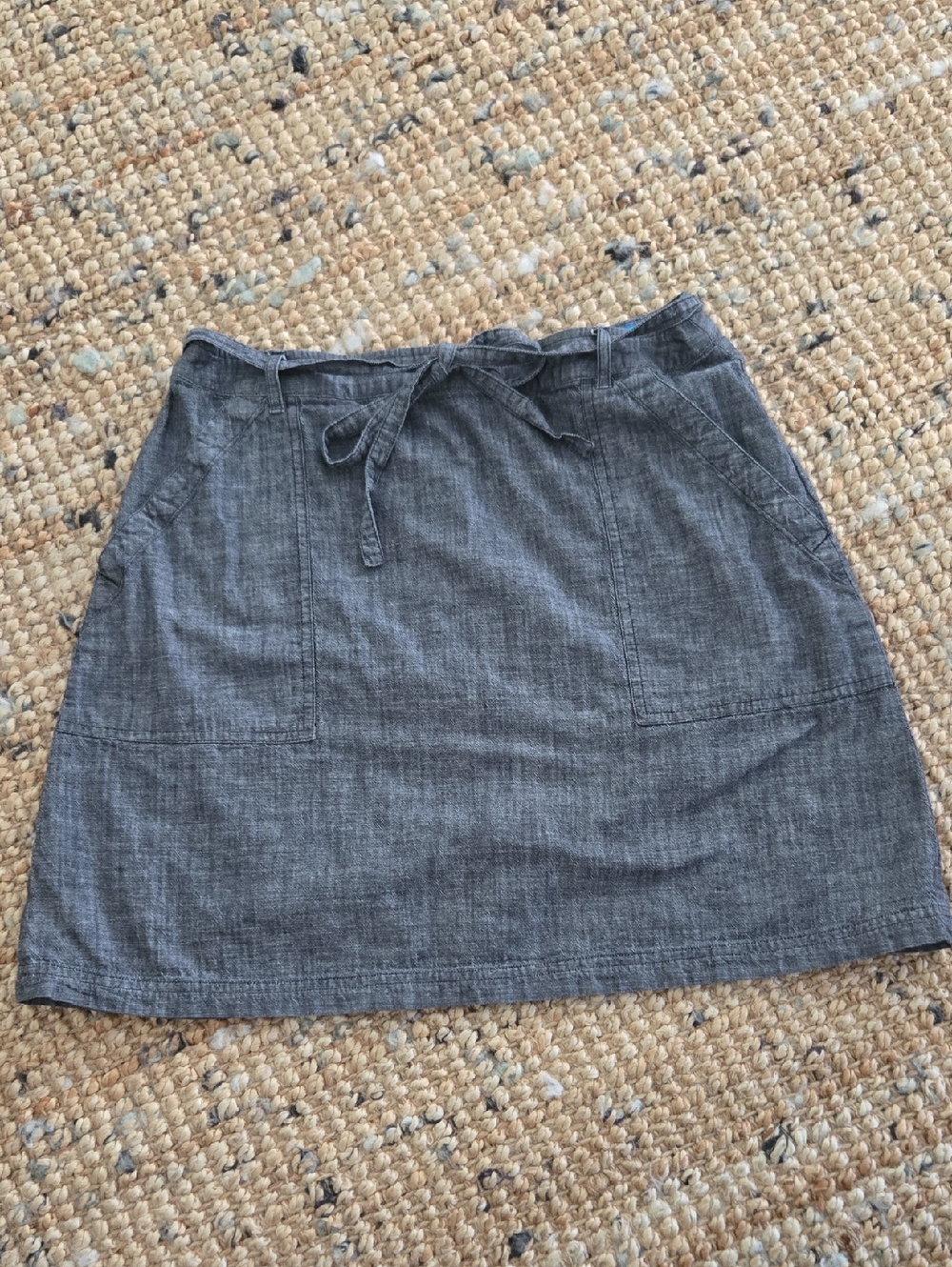 M.i.h Jeans] Casual Gray Drawstring A-Line Skirt